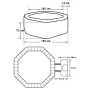 Spa portátil Netspa Octopus para 6 personas 193x73 cm SP-OCT165
