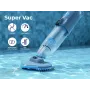 Robot a batería recargable para piscinas elevadas y enterradas
