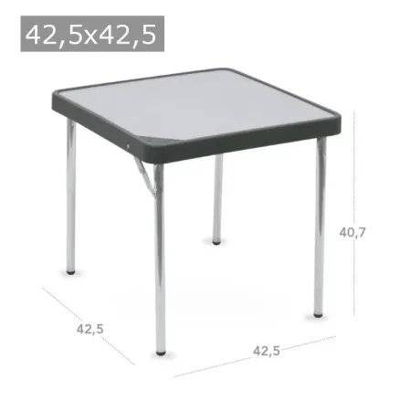 Mesita aluminio 42.5x42.5 cm