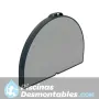 Mesa ovalada aluminio pintado 120x90 cm