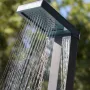 Ducha Solar Aluminio Luxe 38 l con Lavapiés y Sprayers Gre DSALP38