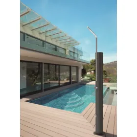 Ducha Solar Spring de Aluminio y Ácero Inoxidable 30 l con Lavapiés