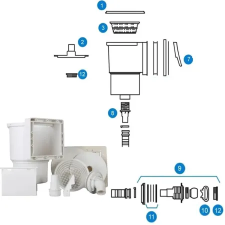 Despiece Skimmer Gre AR100