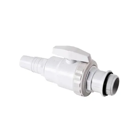Válvula de cierre con 1 conector Ø32/38 mm para kit de filtración