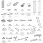 Repuestos Piscinas Ovaladas Blancas con Postes de 132 cm