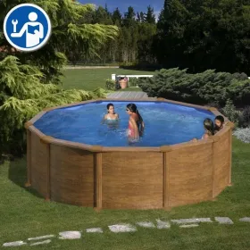 Repuestos Piscinas Redondas Imitación Madera de 132 cm