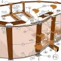 Repuestos Piscinas Ovaladas Imitación Madera con Sistema Omegas de 132 cm