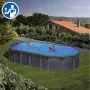 Repuestos Piscinas Ovaladas Imitación Grafito con Sistema Omegas de 132 cm