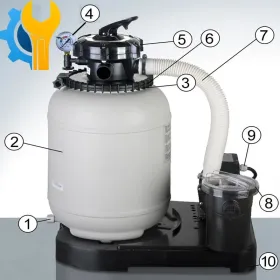 Despiece del Filtro de Arena Gre FA6040