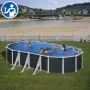 Repuestos Piscinas Ovaladas Imitación Rattán con Postes de 132 cm - Rattán