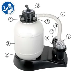 Despiece del Filtro de Arena Gre AR7051