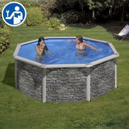 Repuestos Piscinas Redondas Imitación Piedra de 120 cm - Iraklion y Cerdeña