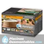 Purespa Redondo Burbujas Beig 216x71 Intex 28408