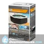 Purespa Octogonal Deluxe Burbujas y Jets Negro Intex 28456
