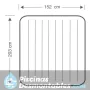 Cama de Aire Dura-Beam Standard Classic Downy 152x203x25 cm 64765
