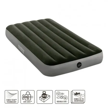 Cama Aire Twin Dura Beam Downy 99X191X25 cm Intex 64761