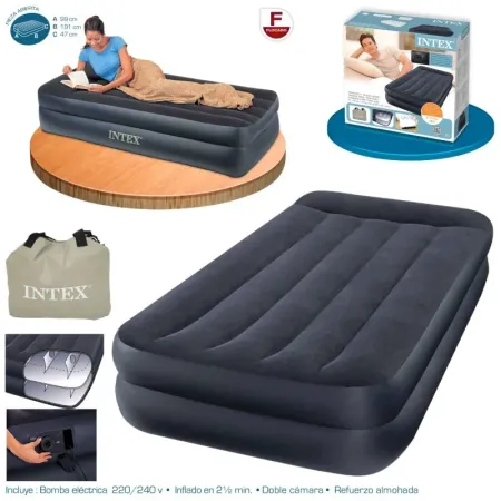 Cama Aire Pillow Rest Raised Bed 99x191x45 cm Intex 66706