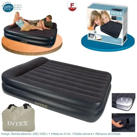 Cama Aire Pillow Rest Raised Bed 152x203x42 cm Intex 66702