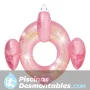 Rueda Flamingo Purpurina 99x89x71 cm Intex 56251NP