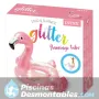 Rueda Flamingo Purpurina 99x89x71 cm Intex 56251NP