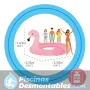 Hinchable Gigante Isla Mega Party Flamingo 358x315x163 cm Intex 57297EU