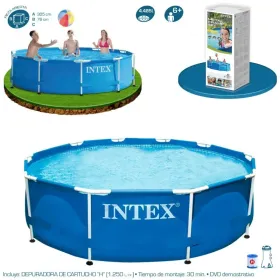 Piscina Intex Metal Frame 305x76 cm con Depuradora 56008