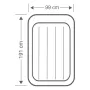 Cama Dura-Beam Basic Deluxe Twin 99x191x42 cm con Bomba Intex 64132NP