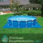 Piscina Intex Metal Frame 457x84 cm con Depuradora 28228