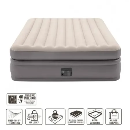 Cama Aire Queen Prime Comfort Elevated 152x203x51 cm Intex 64164NP