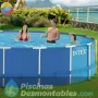 Piscina Intex Metal Frame 457x107 cm Set Completo 28234