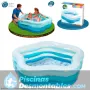 Piscina Hinchable Transparente 185x180x53 Intex 56495