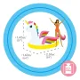 Hinchable Gigante Isla Mega Unicornio 251x163x145 cm Intex 57291EU