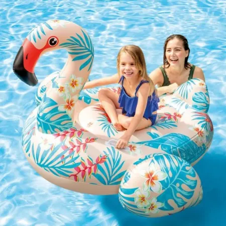 Hinchable Gigante Figura Flamingo Tropical 142x137x97 cm Intex 57559NP