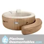 Banco Hinchable PureSpa Redondo Crema 193x69x34 Intex 28507