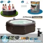 Purespa Octogonal Jets Marron Beig 216x71 Intex 55019