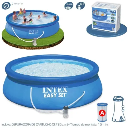 Piscina Intex Easy Set 457x91 cm con Depuradora 56412
