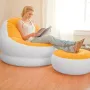 Sillón con Reposapiés Hinchable Intex Naranja 75848