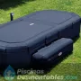 Purespa Burbujas con Piscina 386x183x71 Cobalto Intex 28492