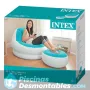 Sillón con Reposapiés Hinchable Intex Azul 75849