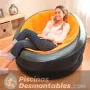 Sillón Hinchable Empire Naranja 112x109x69 cm Intex 75851
