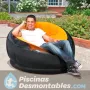 Sillón Hinchable Empire Naranja 112x109x69 cm Intex 75851