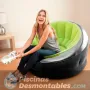 Sillón Hinchable Empire Verde 112x109x69 cm Intex 75853