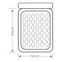 Cama de Aire Queen Headboard 152x229x79 Intex 64460