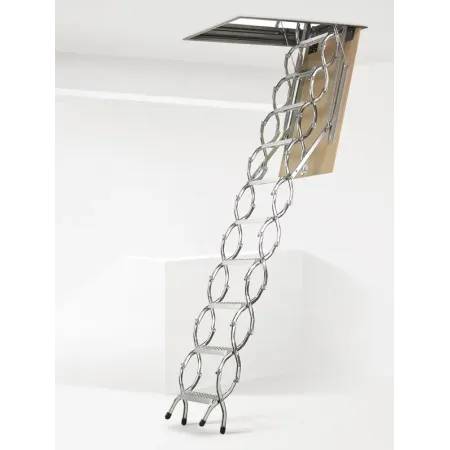 Escalera Escamoteable de Tijera Metálica ZX para Techos