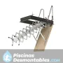 Escalera Escamoteable de Tijera Metálica ZX para Techos