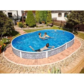Piscina Azuro Imitación Piedra 550x370x120