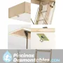 Escalera Escamoteable de Madera Cadet 3 ISO para Buhardillas