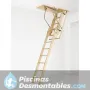 Escalera Escamoteable de Madera Cadet 2 ISO para Buhardillas