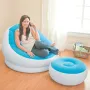 Sillón con Reposapiés Hinchable Intex Azul 75849
