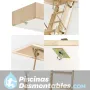 Escalera Escamoteable de Madera Cadet 2 ISO para Buhardillas